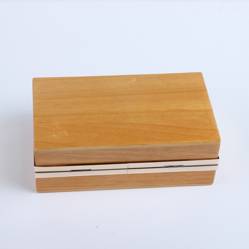 Mujeres Vintage de madera caja de bolsos de noche de bolso de mano de día de boda hecho a mano bolso para mujer bolso de lujo