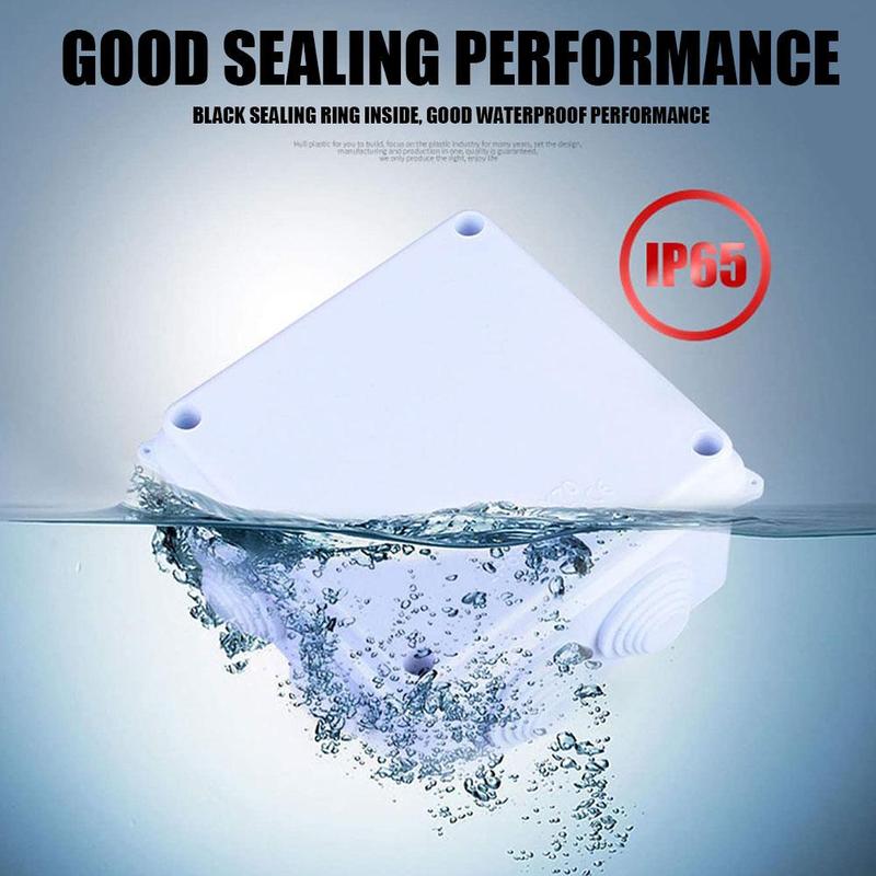 Two-in-three-out junction box ABS waterproof junction waterproof IP55 85*85*50 box box terminal box O8A8