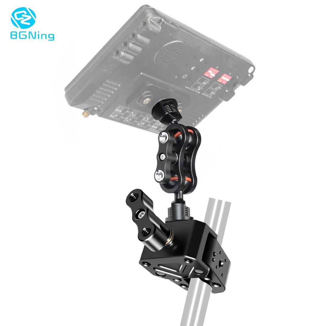Brazo mágico de cámara con doble cabezal de bola, con pinza de garra de cangrejo, soporte Universal para Monitor, Super abrazadera, soporte para luz de vídeo SLR foto