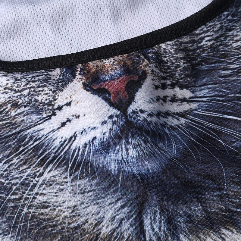 Dammsäker djurmönster huvudbonader med öra katt hund lejon män kvinnor hel ansiktsmask balaclava huva täcka hals halsduk hattar