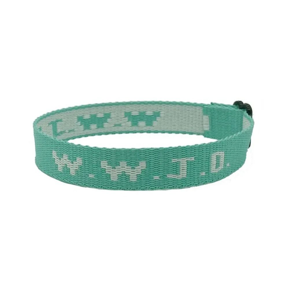 WWJD Bracelet en corde tressée ce qui ferait Jésus Bracelets faits à la main Bracelets religieux inspirants pour femmes hommes: Or foncé