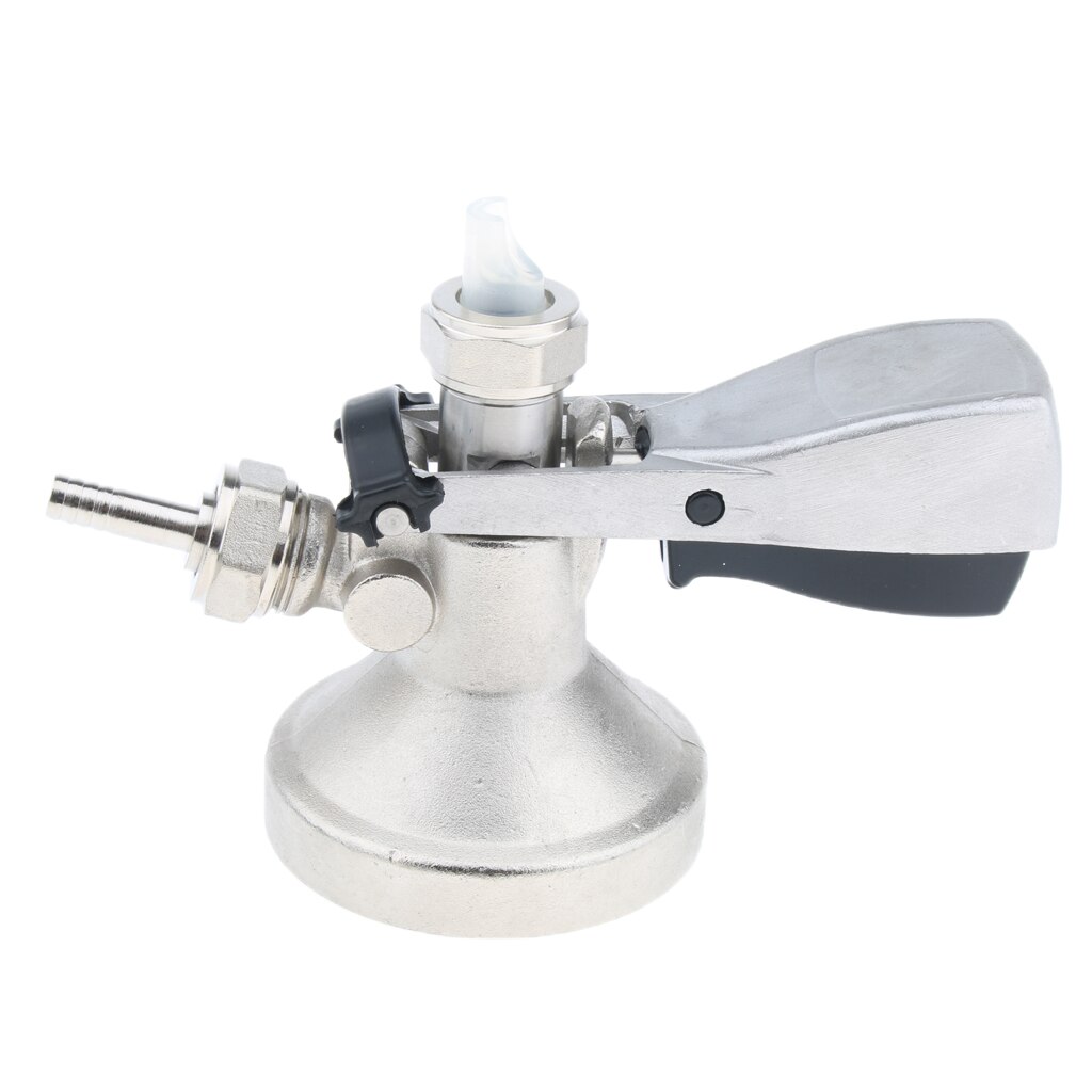 G Style Beer Keg Coupler Bass G Type Beer Tap Coupling Adapter, Brass coupler body, nickel plated