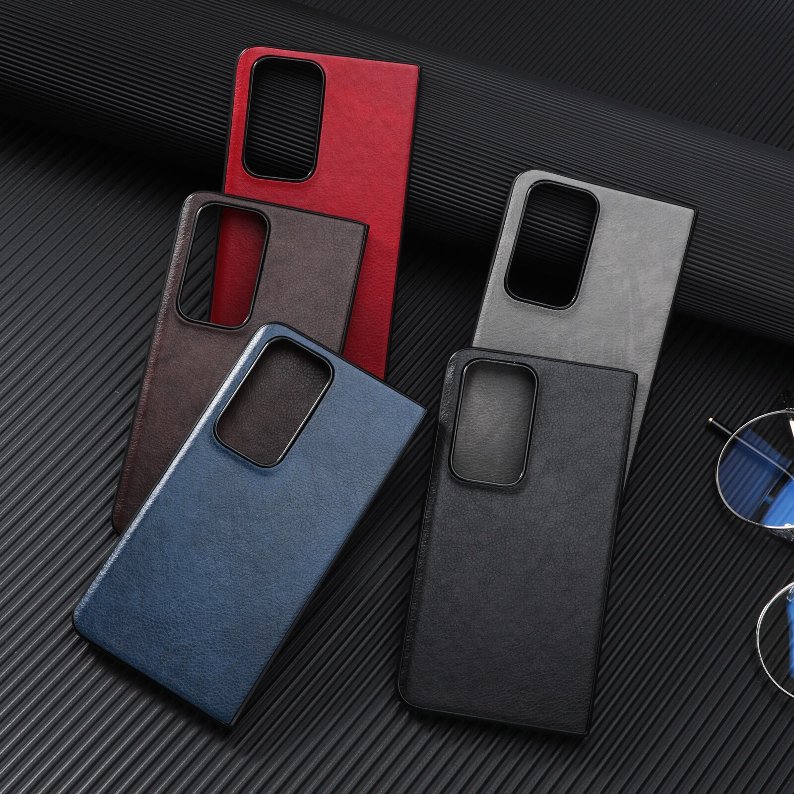 Case Voor Oppo Vinden N Premium Pu Leather Back Hard Shoockproof Cover Voor Oppo Vinden N PEUM00