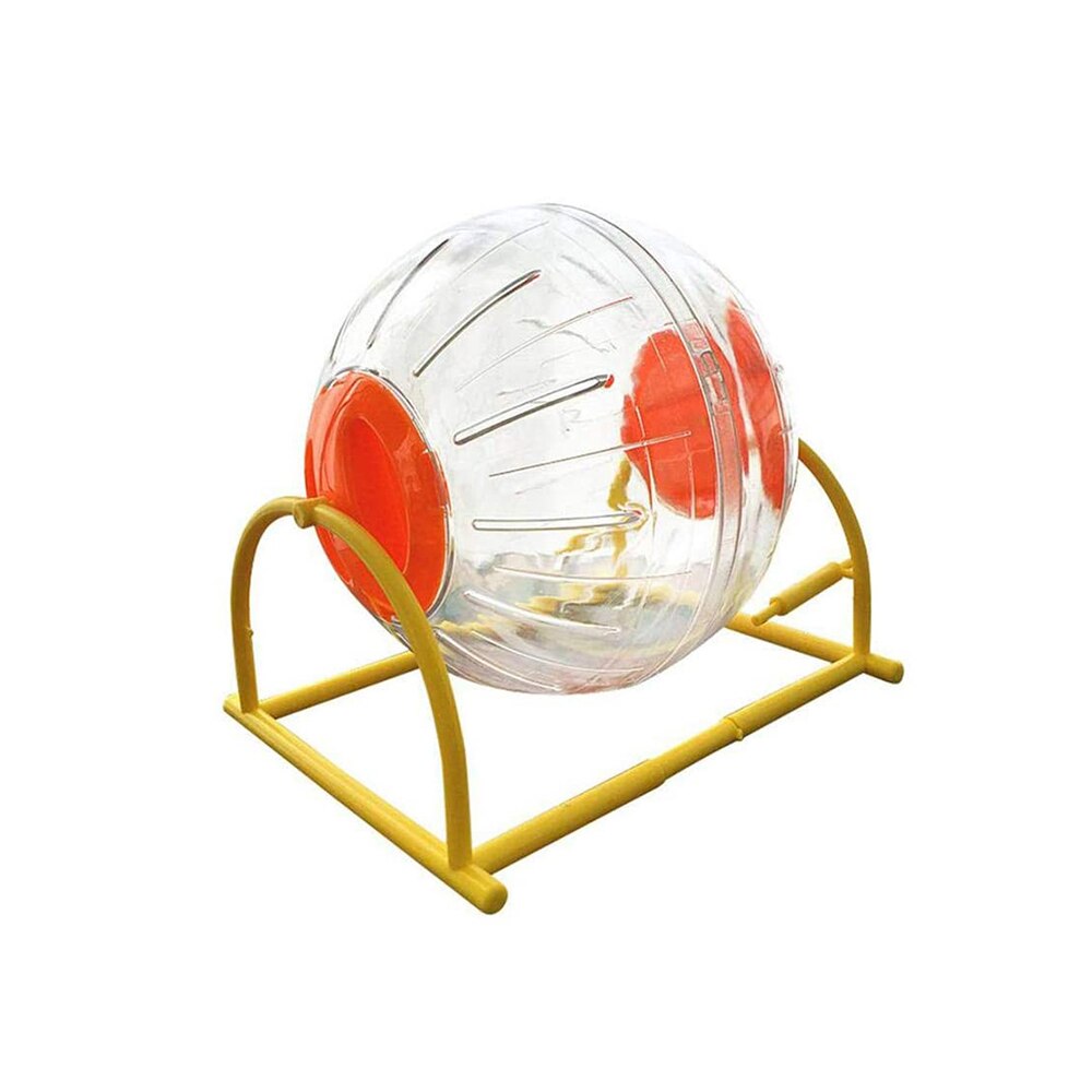 Hamster Run-About Exercise Ball with Stand Transparent Hamster Ball Special Toy Ball for Hamster Lightweight Breathable Prevent: 15cm  orange