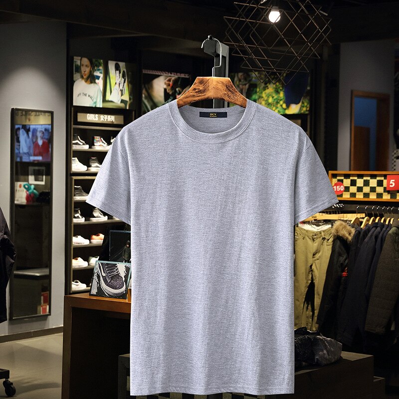 Herre t-skjorte vår og sommer slank skjorte herre casual bodybuilding kortermet personlig t-skjorte størrelse m -4xl