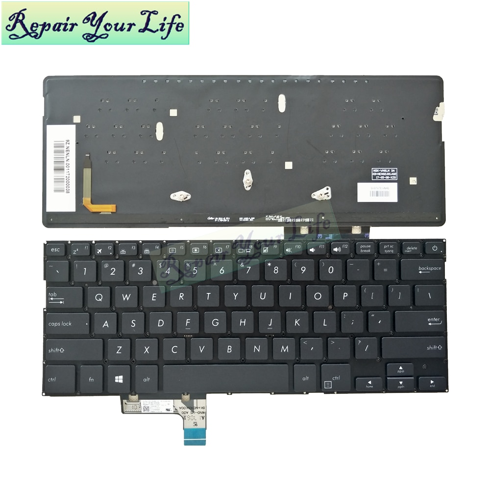 Laptop Backlit Keyboard for Asus ZenBook 13 UX331 UX331U UX331UN UAL US English standard Keyboard 0KNB0 2619US00 9Z.NENBU.001