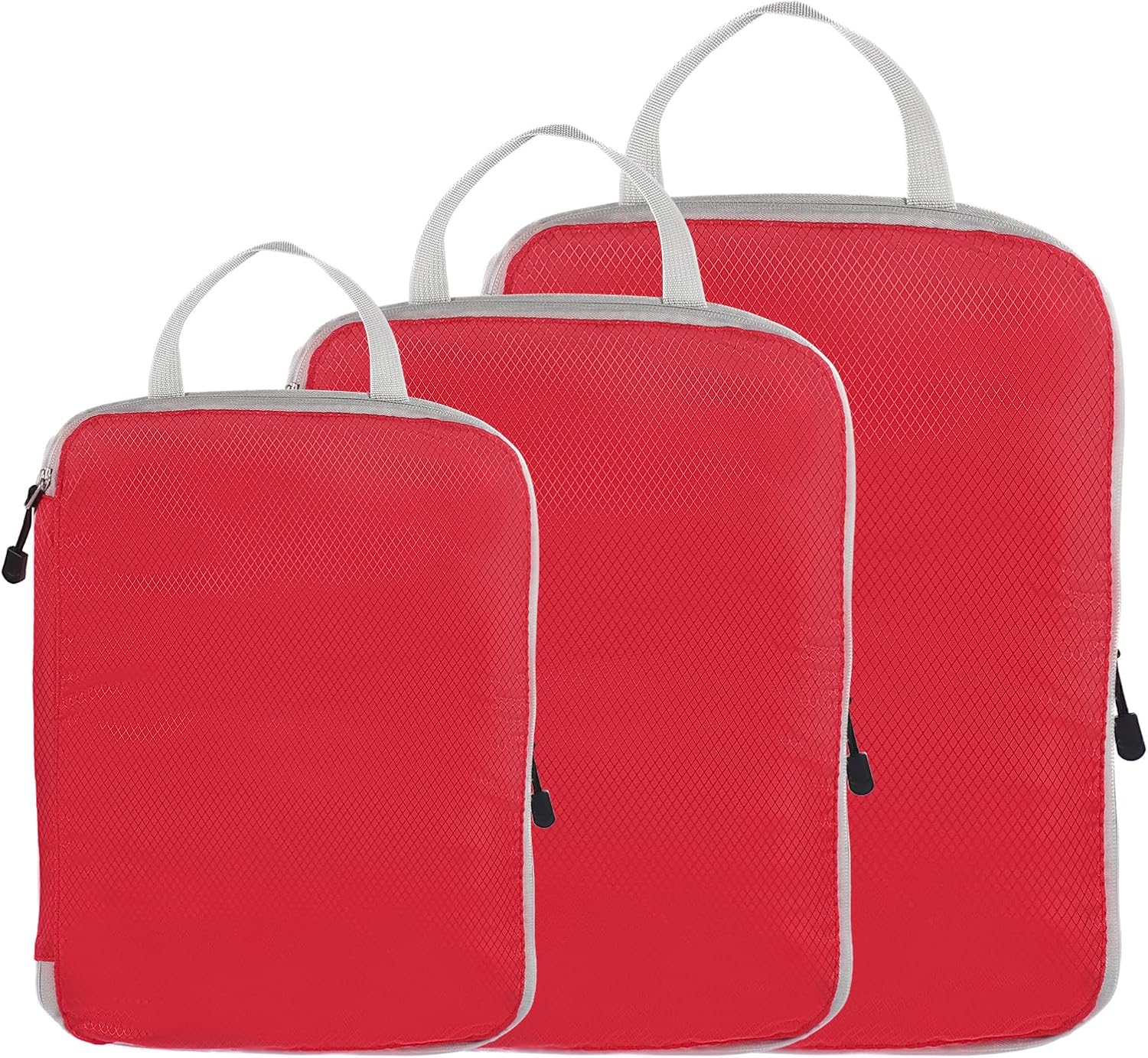 Reiscompressie verpakking kubussen bagageorganisator voor bagage bagage met grote capaciteit set waterdichte opbergzakken: green