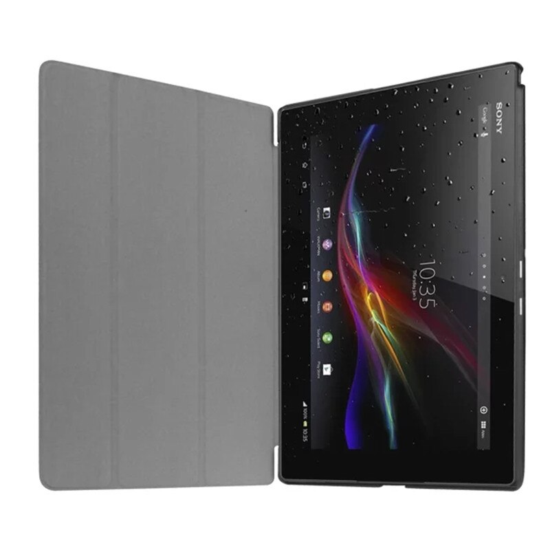 Luksus læderetui cover til sony xperia  z4 tablet sgp 771 sgp 712 10.1 '' etui til sony xperia  z4 tablet ultra + stylus