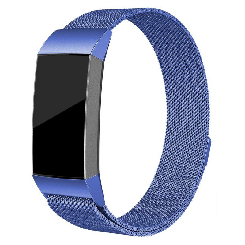 9 Colors For Fitbit charge 3 Fitness Band Magnetic Milanese Stainless Steel bracelet Replacement bands For charge3 strap: DL / Large