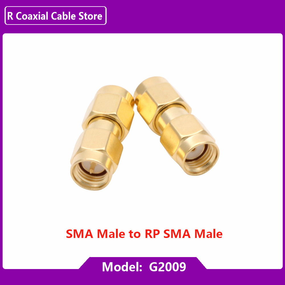 Adaptador macho y hembra SMA macho y hembra, convertidor de conector de barril de tuerca de acoplamiento coaxial RF, MMCX/MCX, 1 ud.: G2009