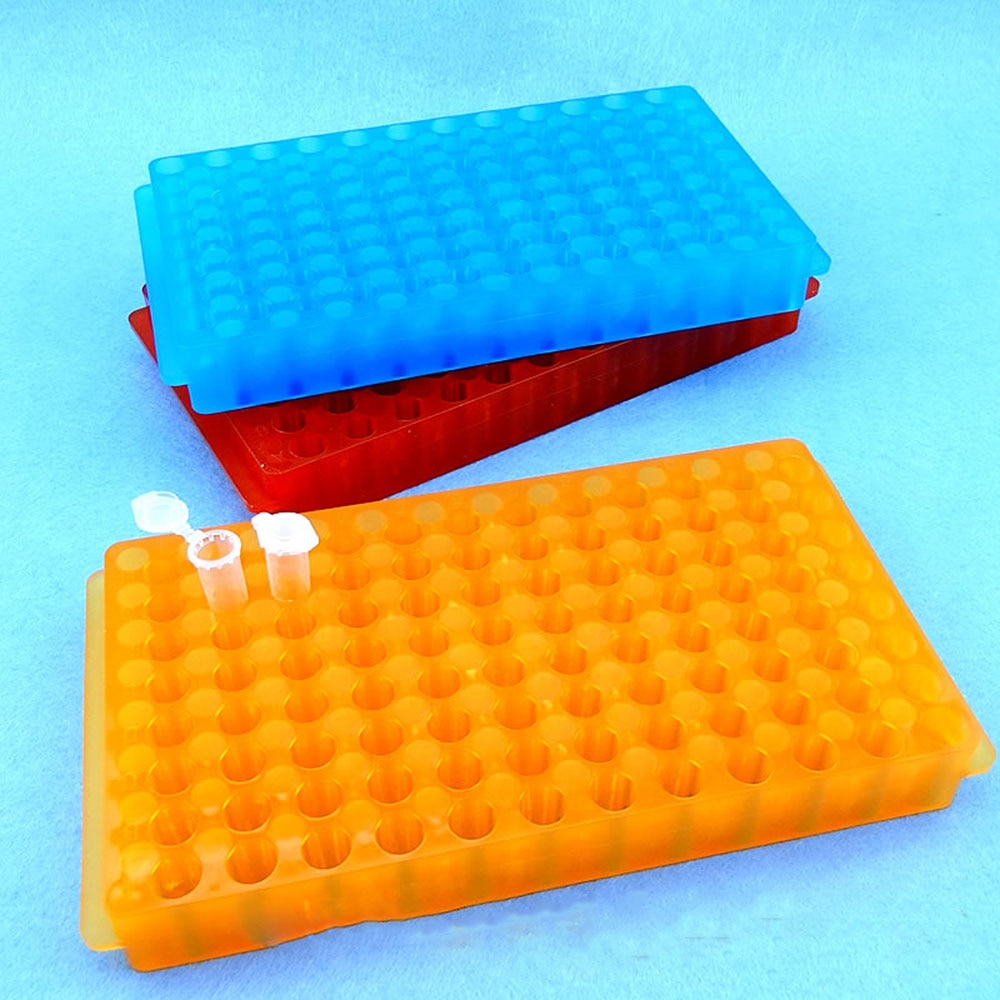 Plastic Rack for Microcentrifuge Tube Holder Stand 2/1.5/0.5ml 96 Positions