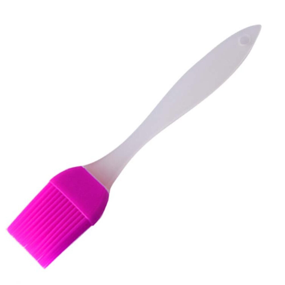 1pc petit Silicone brosse à pâtisserie détachable pâtisserie BBQ cuisson pique-nique brosse maison cuisine extérieur Gadgets cocina accesorio: Rose Red