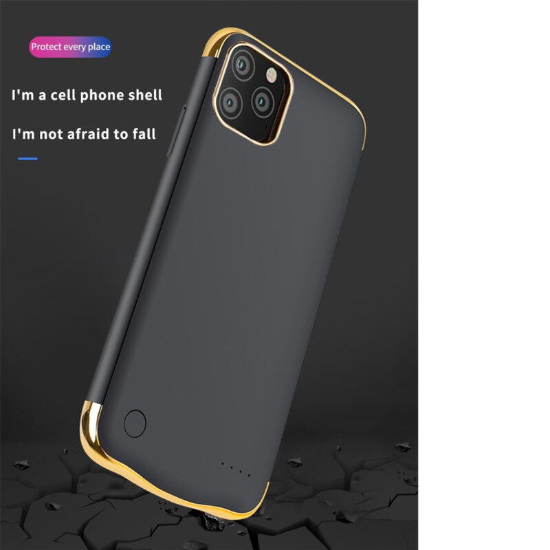 Xilecaly-funda de cargador para iPhone 11 Pro Max, 6000mAh, Ultra delgada, a prueba de golpes, funda de batería externa para iPhone 11 Pro Max