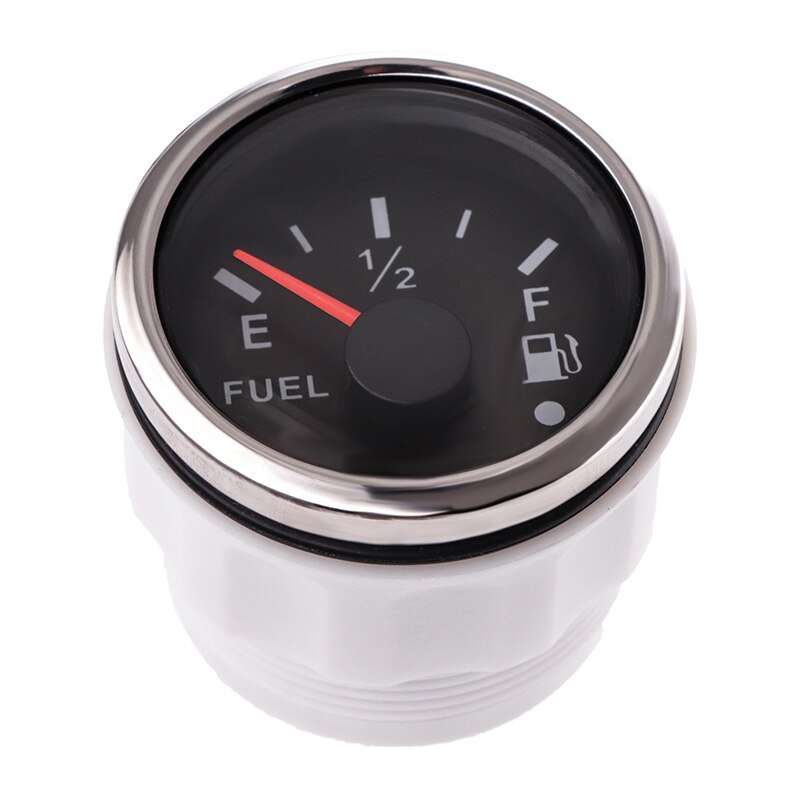 52mm Digital Fuel Level Indicator 0-190ohm Sensor 150 200 300 450 Mm Water Level Gauge With Low Warning Light Fuel Gauge