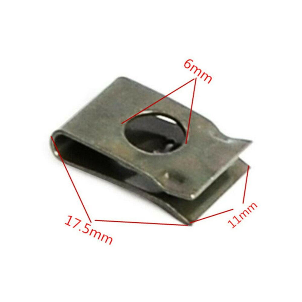 Replacement Clip Universal Metal Speed Fastener U-Nuts Self Tapping Screw Spire