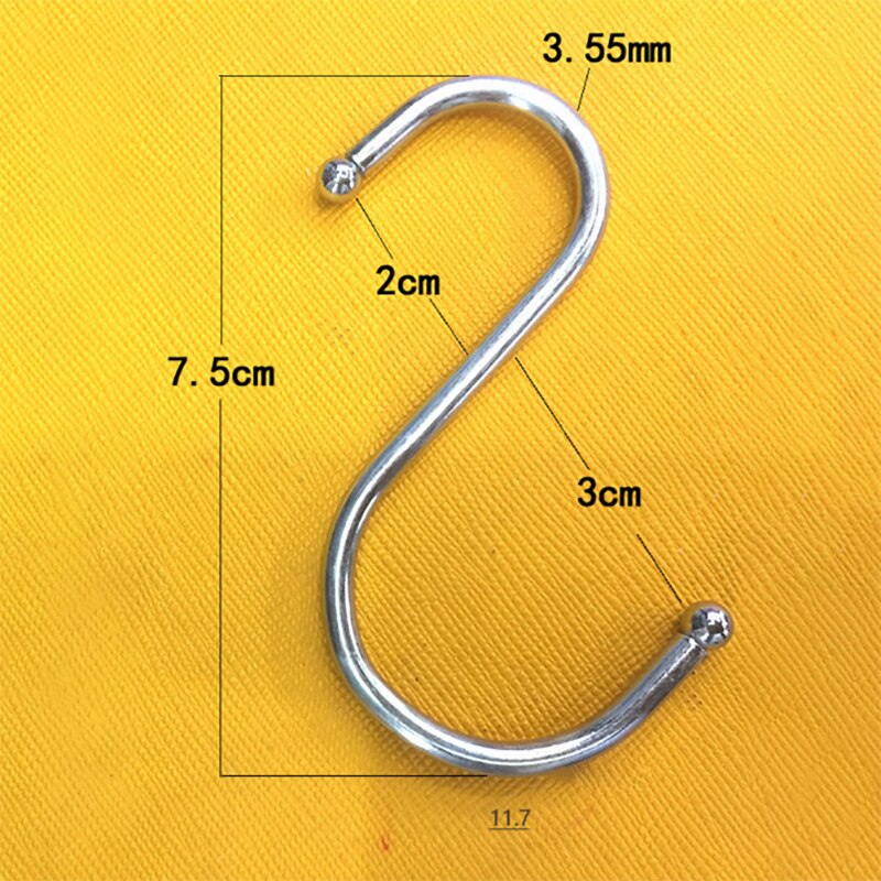 Kitchen Hooks Stainless Shaped Steel House Round S Pot Pan Hanger Clothes Storage Rack Tool