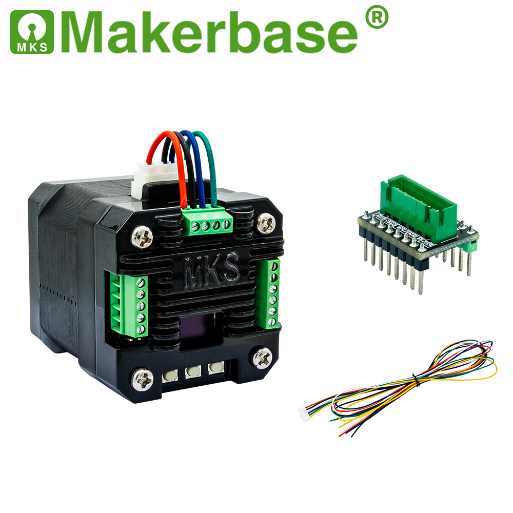 Nema 17 Servo driver controller MKS SERVO42D closed loop stepper motor drive RS485 CAN converter 256 microstep: Dark Grey