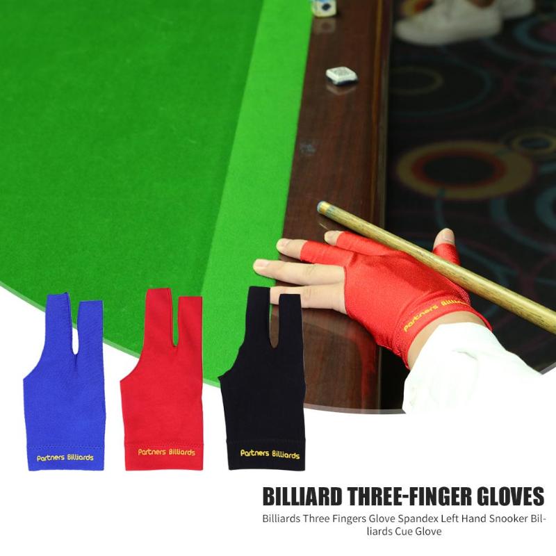 Biljart Drie Vingers Handschoen Linkerhand Snooker Biljart Handschoen Gratis Grootte