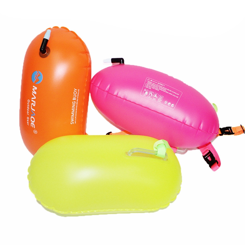 Safety Inflatable Life Saving Swim Buoy PVC Swimming Buoy Air Dry Bag Tow Float Swimming Water Sport Safety Float Air Bag