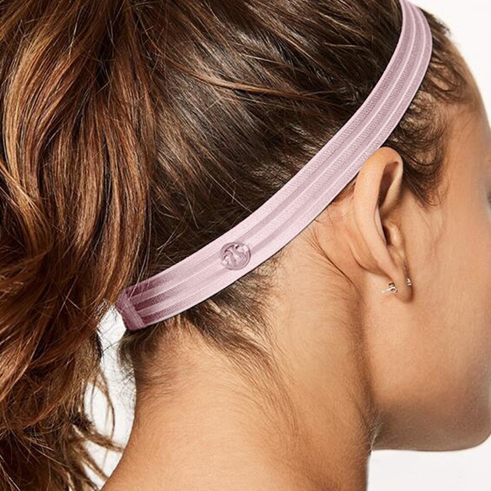 Tyndt sport elastisk pandebånd softball hårbånd gummi skridsikker kvinder hår tilbehør bandage scrunchy