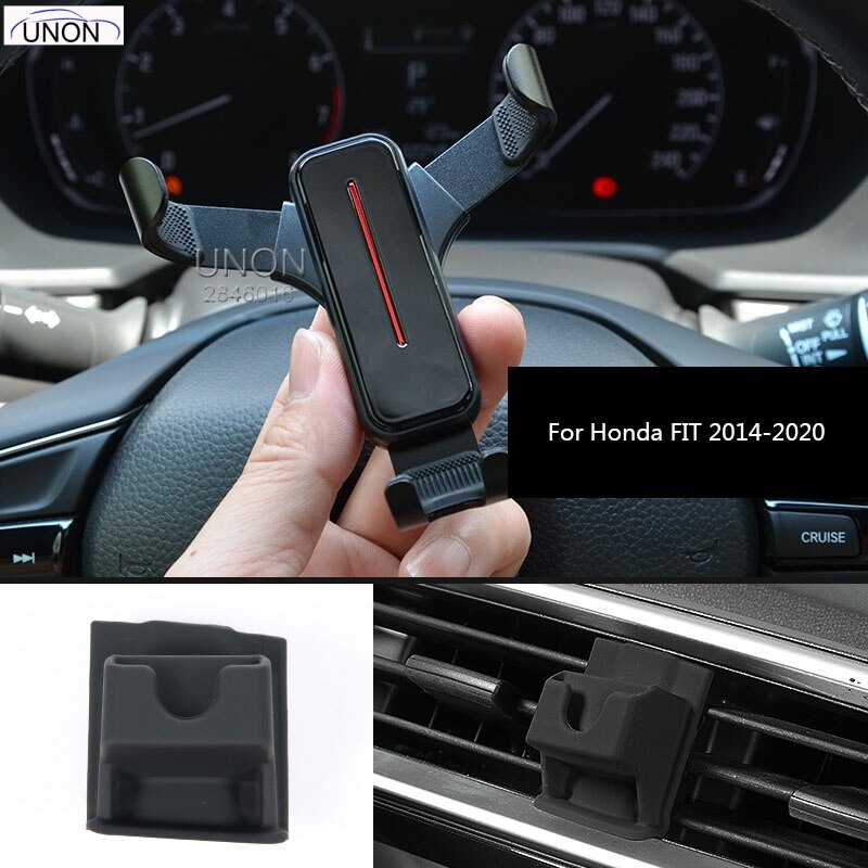 For Honda Accord Civic Crv Breeze Avancier Odyssey Fit Mobile Phone Vehicle Mounts: fit black 2pcs