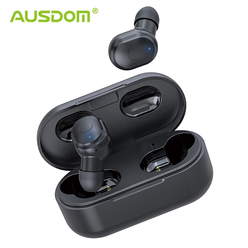 AUSDOM TW01 TWS Earbuds Wireless Bluetooth Earphone 20H Play Time CVC8.0 Noise Cancelling Sport Wireless Headphone With Dual Mic