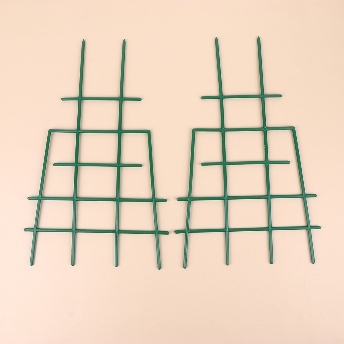 5 Pcs Plastic Garden Trellis Climbing Frame Fence Lattice Gardening Net Vegetable Plant Lattice Garden Tools Green