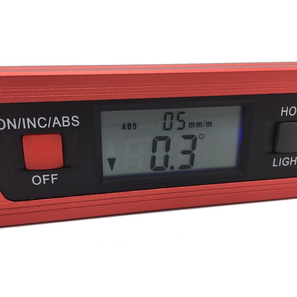 Digital Angle Finder Level 360 Degree Range Spirit Level Upright Inclinometer with Magnets Protractor Ruler