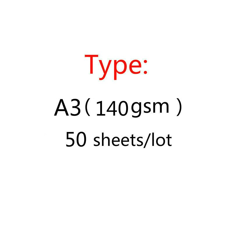 A4 A3 Blank Copy Paper DIY Handmade Production Hard Paper Jam Children&#39;s Drawing Paper Student Art Painting Paper: J