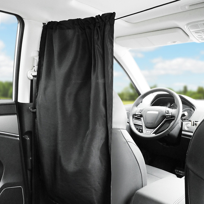 Car Isolation Curtain Sealed Taxi Cab Partition Protection and Commercial Vehicle Air-conditioning Sunshade and Privacy Curtain