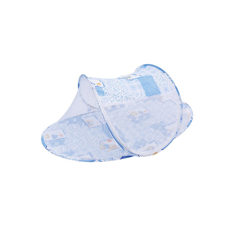 Neugeborenen Baby Krippe Netting Kinder Tragbare Faltbare Baby Bett Moskito Net Boot Typ Zipper Vorhang Infant Spielen Zelt Schlaf Bett: Blau