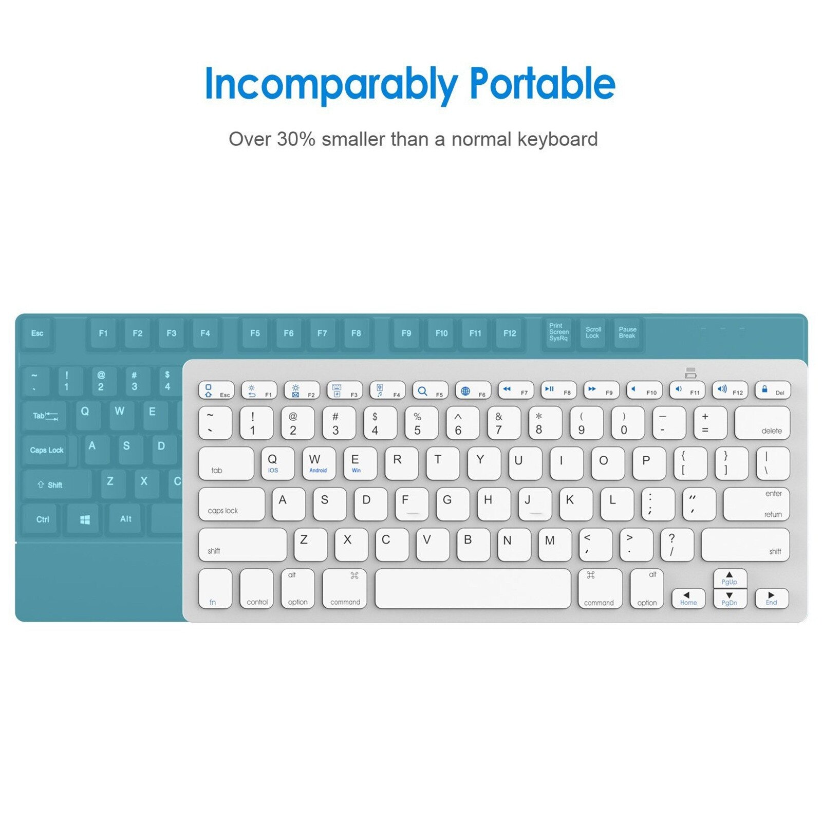 Universal wireless bluetooth keyboard contains seven national languages Ultra-thin 9.7 inches suitable for business office