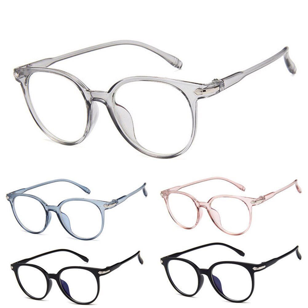 Women Spectacle Optical Frame Glasses Clear Lens Lady Vintage Computer Anti-Radiation Eyeglasses