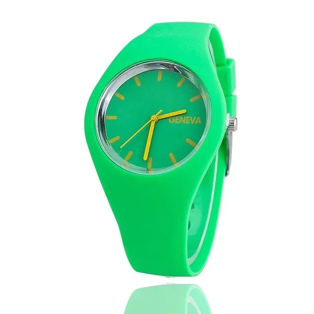 Jelly Silicone Watch Women Casual Geneva Sport Watches reloj mujer Quartz Wristwatch Men Watch reloj hombre: Coffee