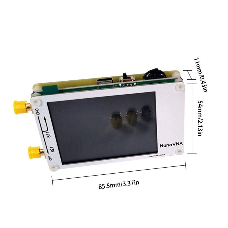 Nano VNA Vector Network Analyzer Drücken Sn 50KHz-900MHz Digitale Kurzwelligen MF HF VHF UHF Antenne Analysator mit RF Kabel