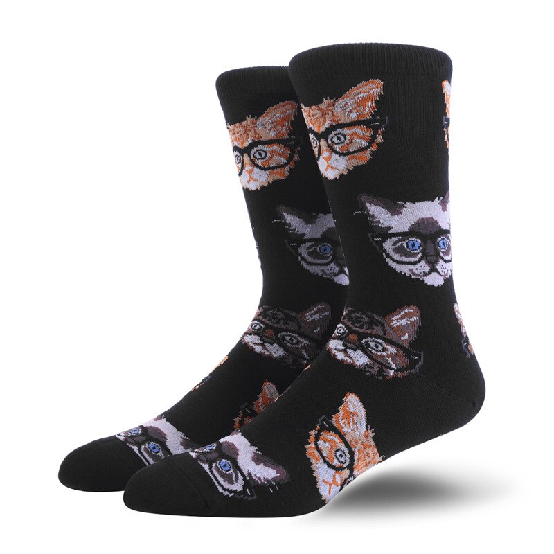 Dress Socks for Men Colorful Funny Crazy Novelty Fun Dress Socks Pack Bonangel Cool Pattern Crew Socks for Men: 16
