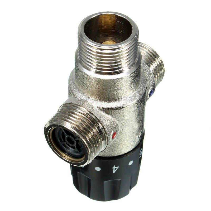 Calentador termostático Solar DN20 de 3/4 pulgadas, válvula de mezcla, válvula de tubería, materiales de construcción estándar