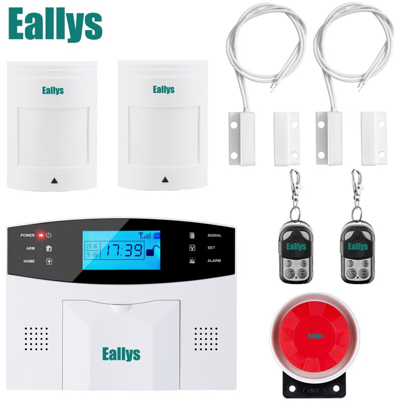 Wireless/wired GSM Voice Home Security Burglar Alarm System Auto Dialing Dialer SMS Call Remote control setting: G2B005