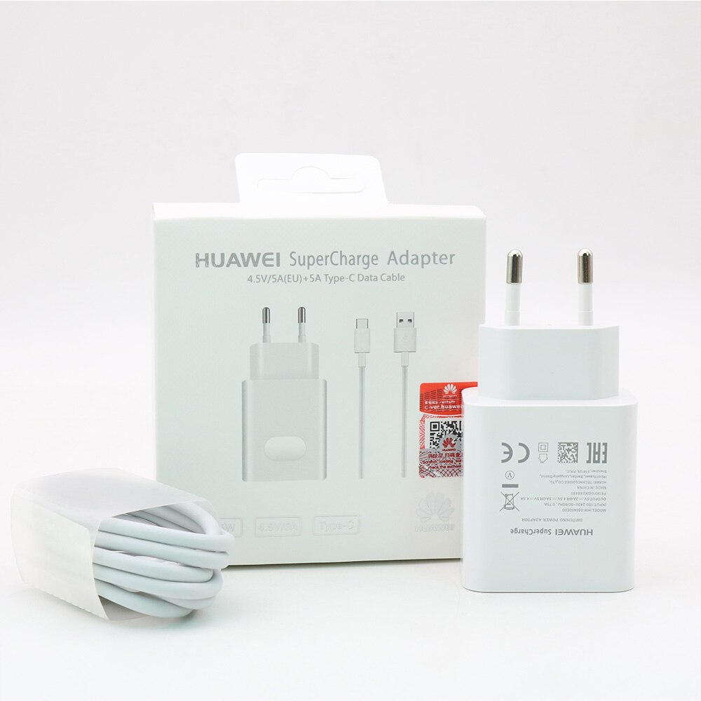 Huawei Super Charger Original USB Wall Travel Quick Fast Adapter Mate30 Mate 20X 5G 20 10 9 pro RS P30 P20 P10 P9 plus Nova5: EU Charger cable set