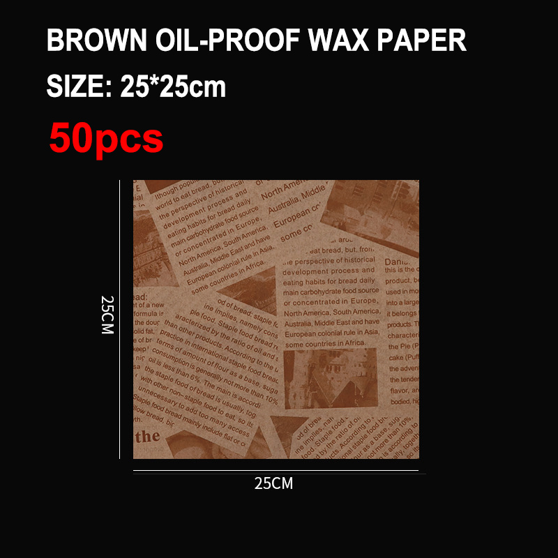 50/100Stck öl beständiges Wachspapier zum Backen von Lebensmitteln Grill Burger Pommes Brot zurück papier Öl absorbieren des Papier Küchen zubehör: Armee Grün