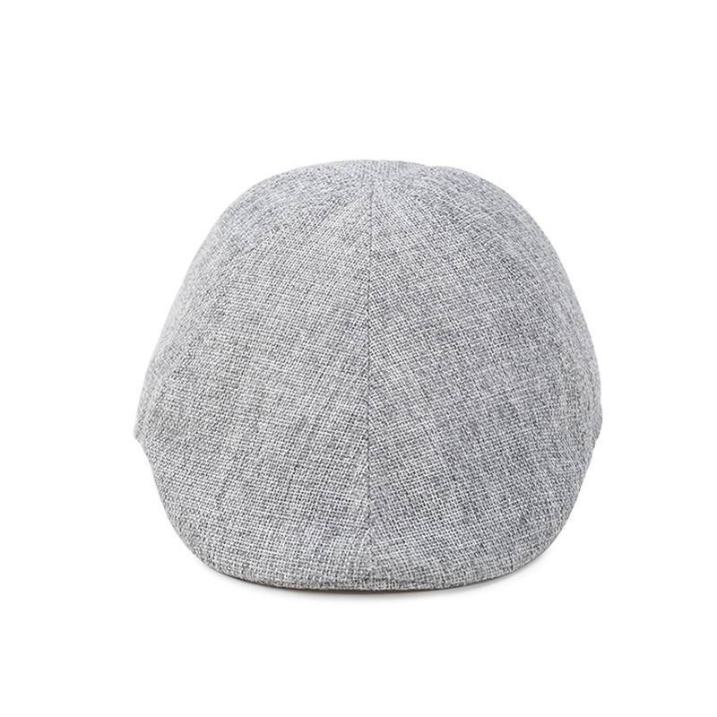 Boinas de ocio de algodón delgadas causal hombre primavera sol sombrero verano hombre boina corta ala fresca soild