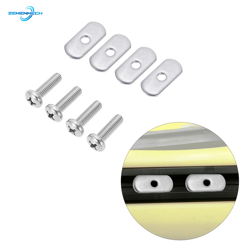 316 Stainless Steel Kayak Rail Track Screws Track Nuts Hardware Kayak Mounting Replacement Kit Boat Outdoor Tool Accessories