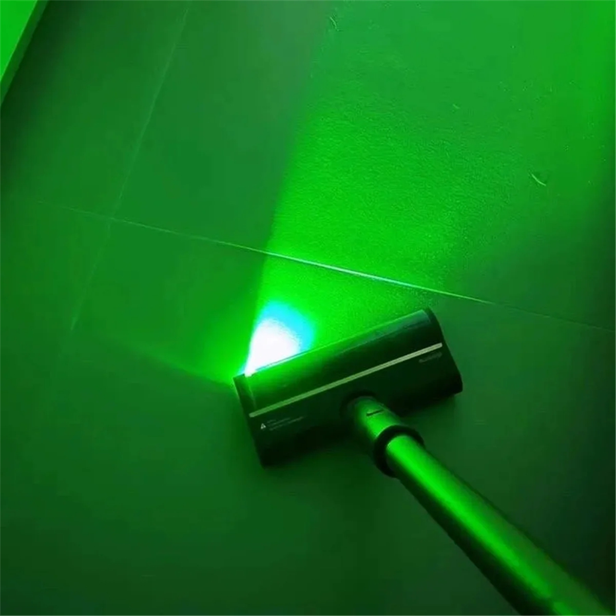 Luz detectora de polvo al vacío, accesorio de luz LED al vacío, luz LED verde para accesorios de aspiradora