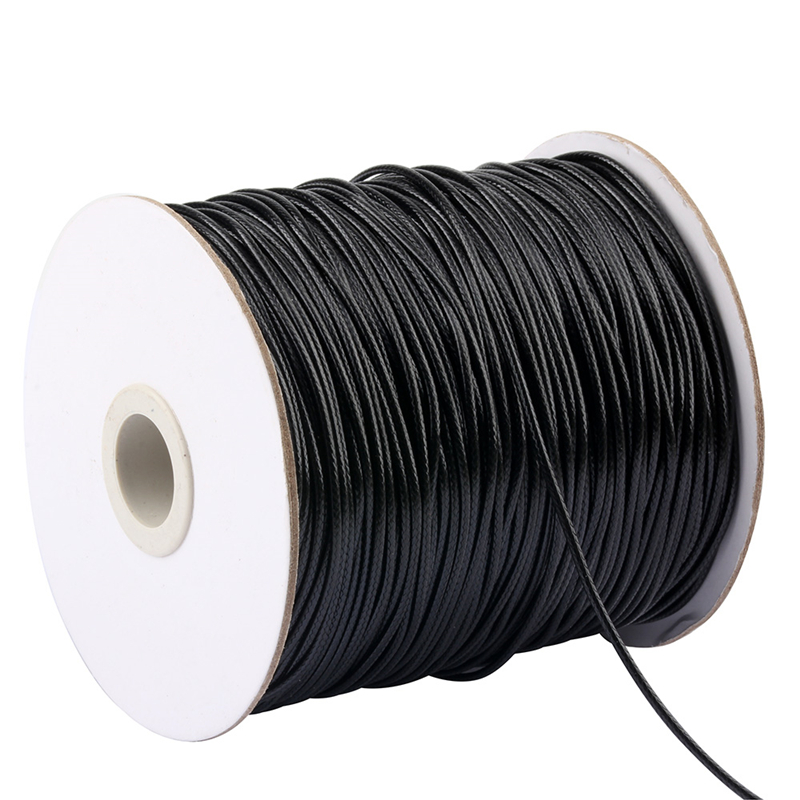 2Mm Zwart Wit Gewaxt Koord 10 Meters/partij Gewaxt Draad Koord String Riem Ketting Touw Voor Sieraden Maken
