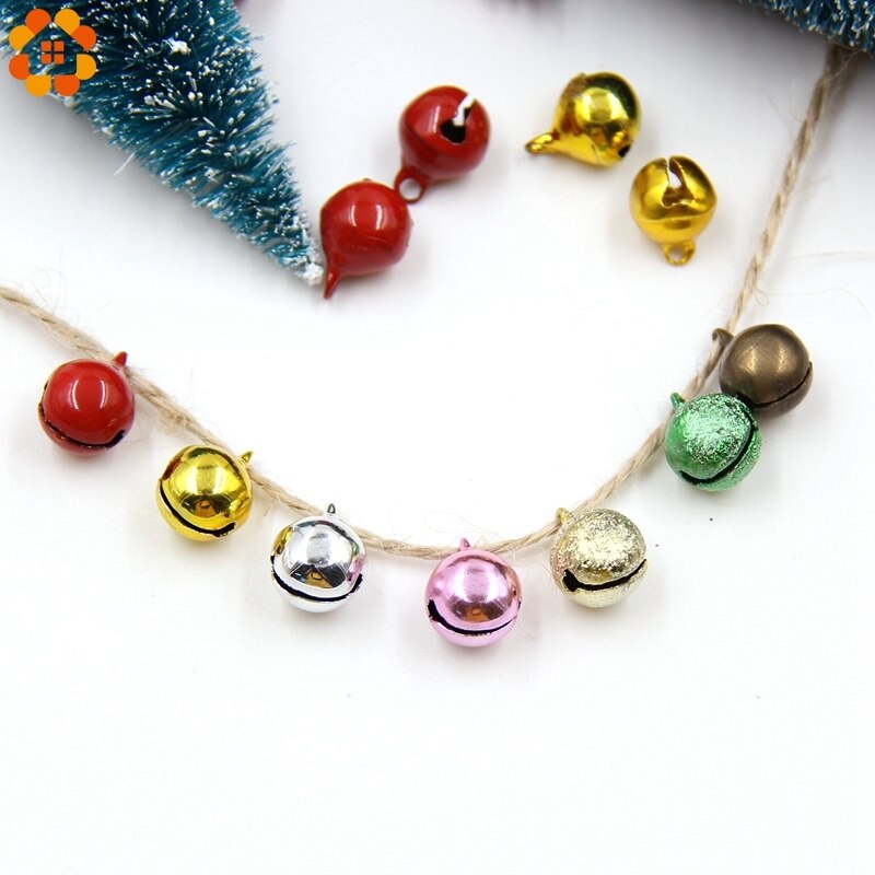 30 stuks losse kralen kleine hangers veelkleurige koperen belletjes voor kerstboom diy feest knutselen decoratie accessoires