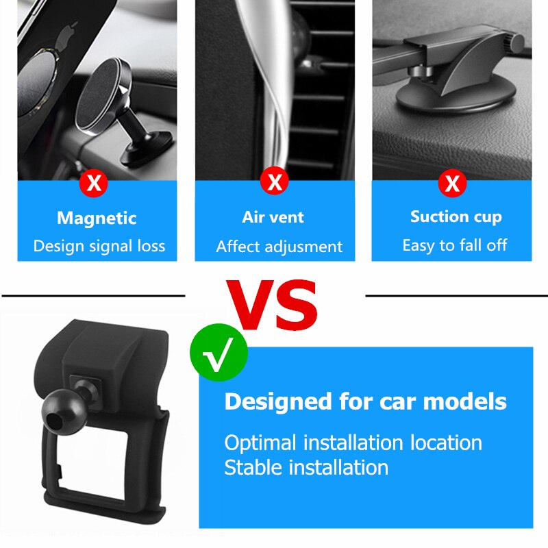 Support pour téléphone Mobile réglable pour Toyota Camry conduite à gauche voiture Auto tableau de bord support pour téléphone pince pour Camry