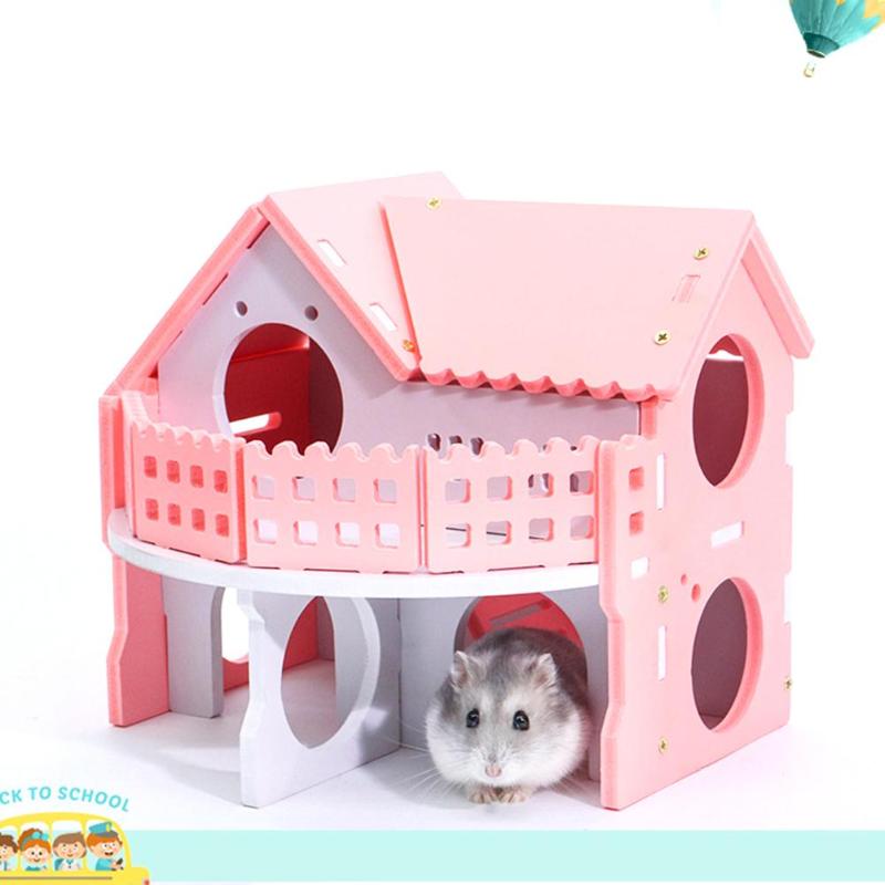 18 Soorten Kleine Dieren Huisdier Slapen Huis Nest Bed Hamster Konijn Egel Huisdier Slapen Blokhut Kooien Dier Huisdier Huis levert