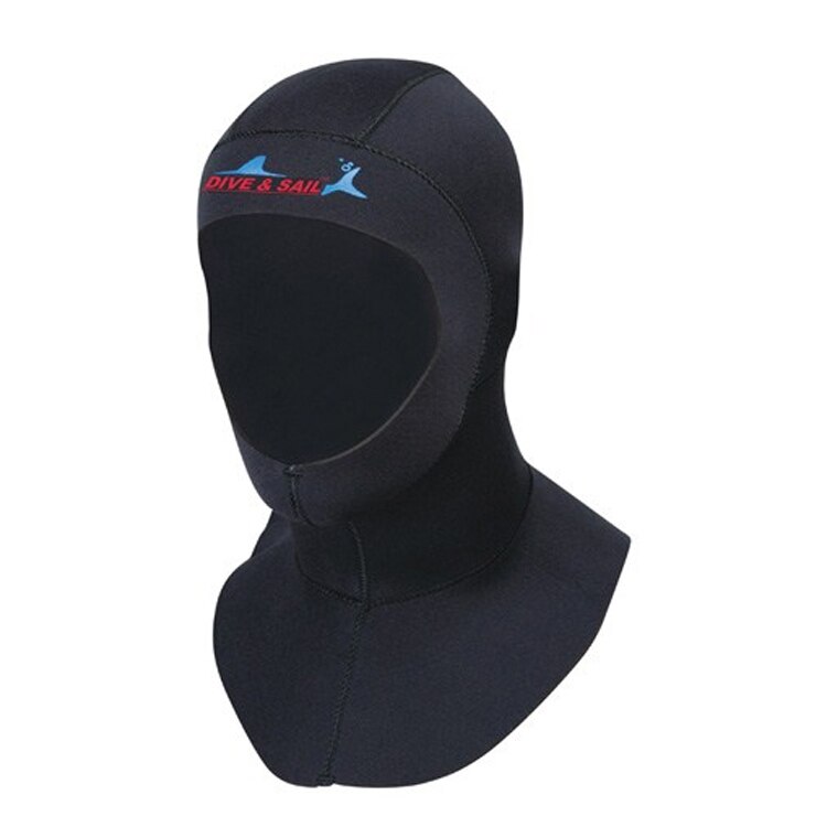 Traje de neopreno para buceo, capucha con pechera transpirable de 3MM para hombres y mujeres, gorra para deportes acuáticos, cálida y cómoda, antideslizante para surf y esnórquel: S