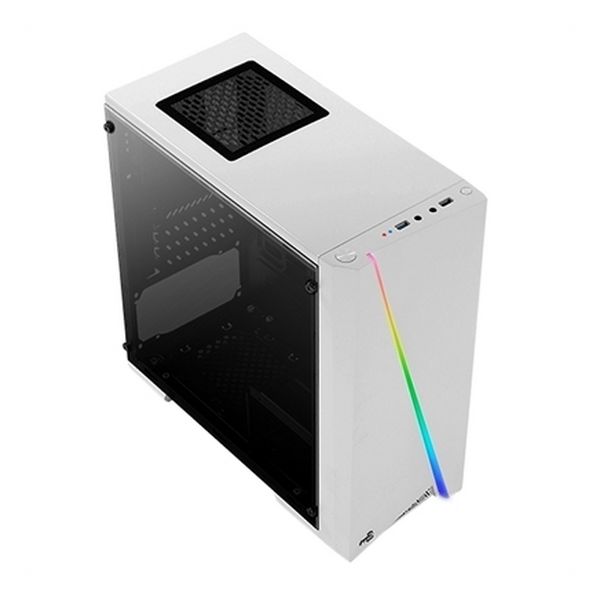 Mini-Turm Rechner Mikro ATX / ITX Aerocool CYLONMINIW RGB LED Weiß