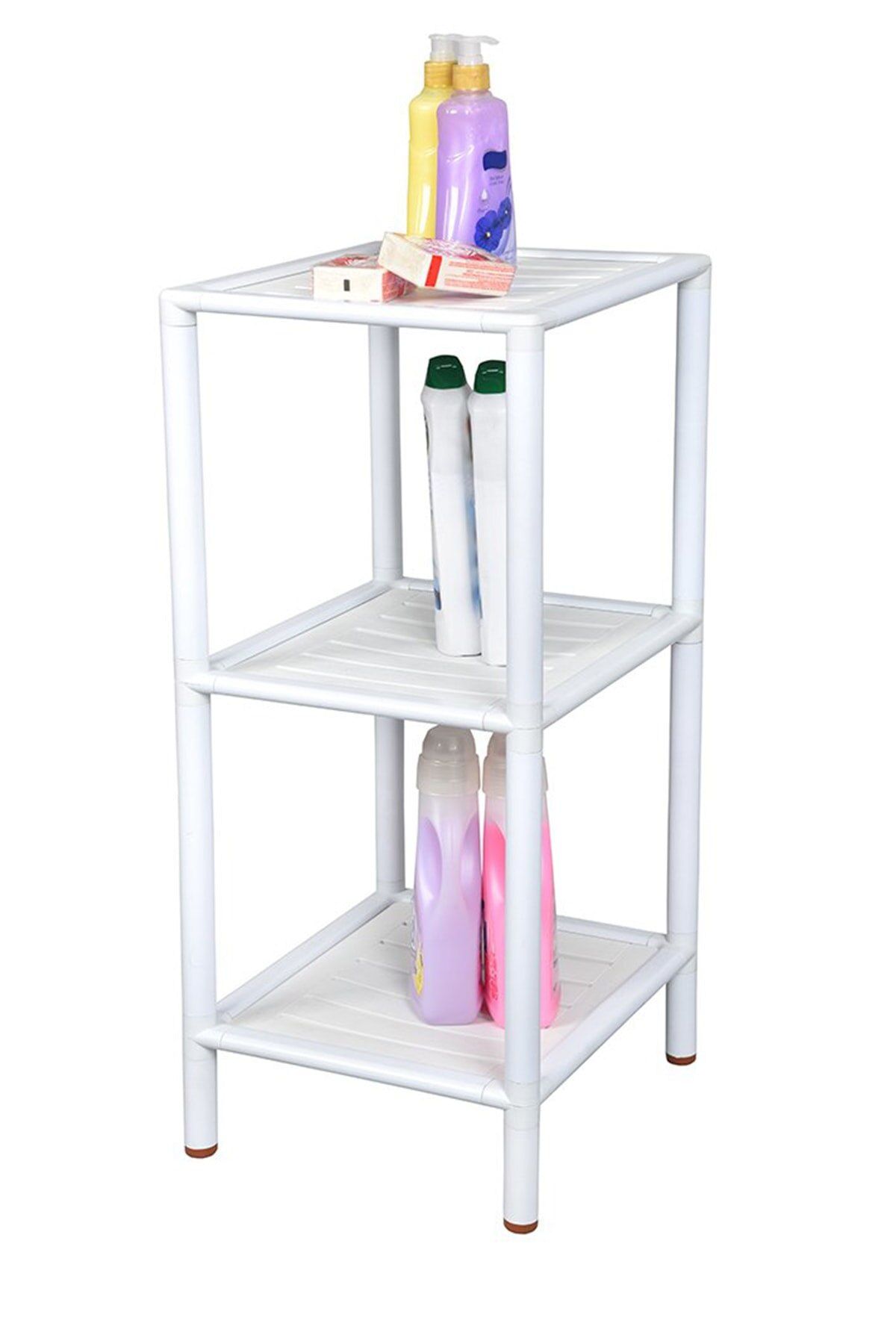 3 Layer Multi-Purpose Bathroom Kitchen Shelf Organizer White Order Storage Narrow Space Storage